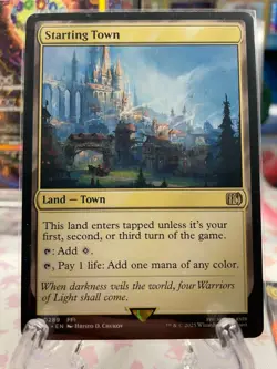 Starting Town Final Fantasy Regular Land/Town Card 0289 Magic the Gathering - Image 1