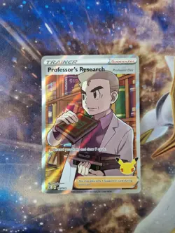 Pokemon Card Professor's Research 024/025 Full Art Celebrations Near Mint - Image 1
