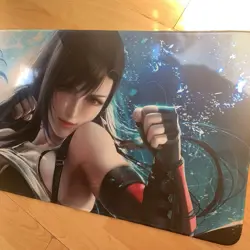Tifa Lockhart Final Fantasy Rubber Playmat Play Mat Tcg Trading Card Game Mouse - Image 3