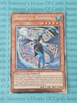 JUSH-EN002 Dracotail Faimena Starlight Rare Yu-Gi-Oh Card 1st Edition New - Image 1