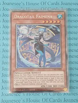 JUSH-EN002 Dracotail Faimena Starlight Rare Yu-Gi-Oh Card 1st Edition New - Image 3