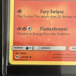 Torracat 25/149 Sun & Moon Cosmos Holo Rare SWIRL Pokemon Card LP - Image 2