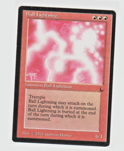 Magic the Gathering ~ MTG ~ 1x Ball Lightning ~ LP ~ THE DARK - Image 1