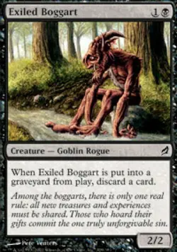 Exiled Boggart -Foil Medium Play MTG Lorwyn - Image 1