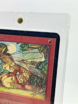 ALPHA - Earthbind - MP-HP MTG Magic the Gathering 1993 Card in Magnetic Holder - Image 5