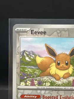 Pokemon TCG Eevee Prismatic Evolutions Holo Card 2025 Day Stamp Promo 074/131 - Image 3