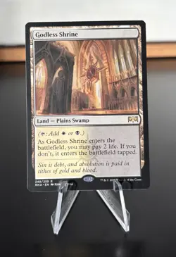 Magic the Gathering Godless Shrine MTG Ravnica Allegiance NEAR MINT - Image 1