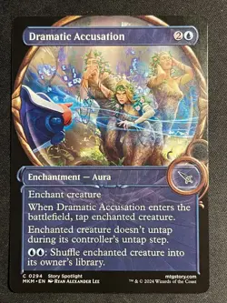MTG Dramatic Accusation (Showcase), NM-Mint, (MKM #0294) Regular - Image 1