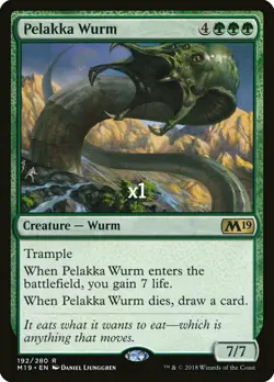 MTG Core Set 2019 M19 Pelakka Wurm MINT - Image 1