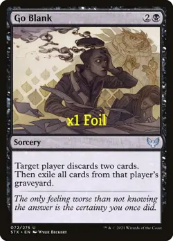 MTG Foil Strixhaven: School of Mages STX Go Blank MINT - Image 1