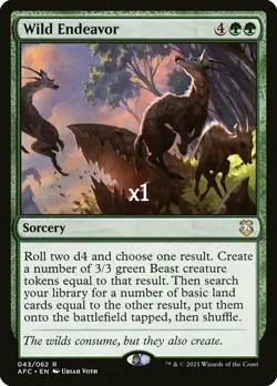 MTG Commander: Adventures in the Forgotten Realms AFC Wild Endeavor MINT - Image 1