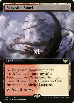 MTG Borderless Strixhaven: School of Mages STX Furycalm Snarl MINT - Image 1
