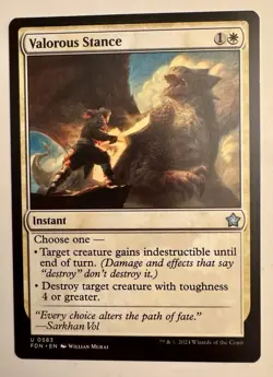 Valorous Stance [Foundations] Near Mint FDN MTG - Image 1