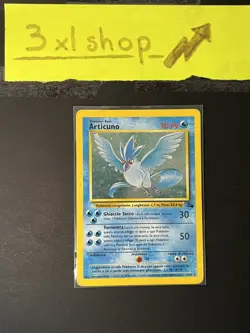 POKEMON - ARTICUNO HOLO RARE 2/62 Fossil ITA Unlimited Vintage | Good - - Image 3