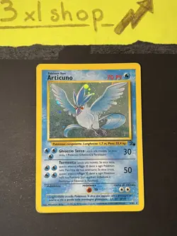POKEMON - ARTICUNO HOLO RARE 2/62 Fossil ITA Unlimited Vintage | Good - - Image 5