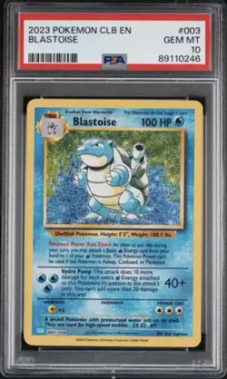 Blastoise 003/034 2023 Pokemon Classic Collection PSA 10 Gem Mint - Image 1