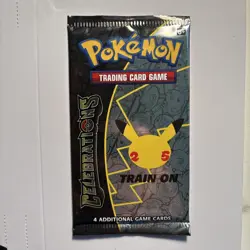 1x Pokemon Celebrations Booster Pack 4 Cards Pack New Sealed Offical TCG - Image 1
