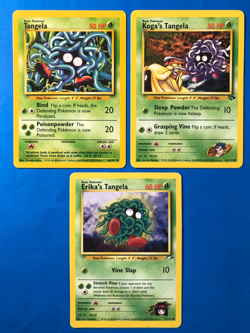 Tangela Vintage LOT 66/102 - Base Set Gym Challenge Kogas Pokemon Cards LP/MP - Image 1