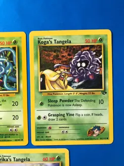 Tangela Vintage LOT 66/102 - Base Set Gym Challenge Kogas Pokemon Cards LP/MP - Image 3