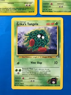 Tangela Vintage LOT 66/102 - Base Set Gym Challenge Kogas Pokemon Cards LP/MP - Image 4