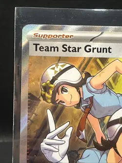 Pokemon TCG Team Star Grunt Scarlet & Violet Holo Ultra Rare Card 242/198 - Image 3