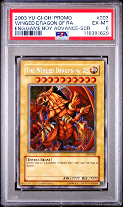 PSA 6 The Winged Dragon of Ra GBI-003 Secret Rare Game Boy Advance Promo YUGIOH - Image 1