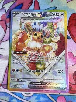 Eevee Ex SVP 174 Black Star Promo Prismatic Evolutions UPC Pokemon Card - Image 1