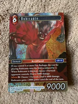 Final Fantasy Card - FFTCG - Rubicante - Foil / Holo - 3-024R - English - Image 1