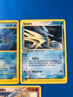 Seadra Vtg 3 Card LOT - Aquapolis 58/147 LP/MP - EX Dragon & Frontiers Pokemon - Image 3