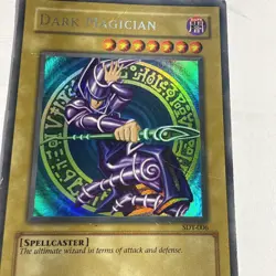 YuGiOh Vintage UR Card Dark Magician SDY-006 With Minor Holo Bleed Near Mint - Image 2