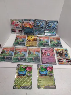 Pokemon TCG Jumbo Card Lot Of 15 Victini Mewtwo Blastoise Zapdos Charizard... - Image 1