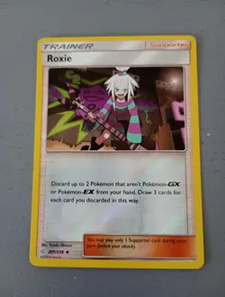 Pokemon Card Roxie Cosmic Eclipse Reverse Holo Uncommon 205/236 Near Mint - Image 1