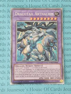 JUSH-EN006 Dracotail Arthalion Starlight Rare Yu-Gi-Oh Card 1st Edition New - Image 1