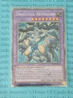 JUSH-EN006 Dracotail Arthalion Starlight Rare Yu-Gi-Oh Card 1st Edition New - Image 3