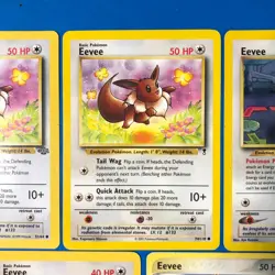 EEVEE VTG 5 Card LOT-Jungle- Legendary Collection- Neo Discovery 38/75 Pokemon - Image 3