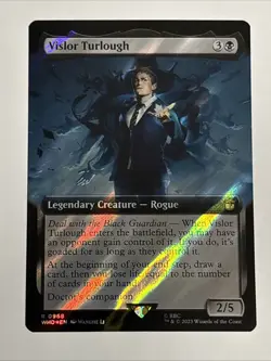 MTG Doctor Who Vislor Turlough Extended Art Surge Foil 0968 NM Rare - Image 1