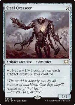 STEEL OVERSEER mtg NM-M Commander: Edge of Eternities 1 Rare - Image 1