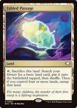 FABLED PASSAGE mtg NM-M Commander: Edge of Eternities 1 Rare - Image 1