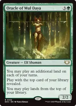 ORACLE OF MUL DAYA mtg NM-M Commander: Edge of Eternities 1 Rare - Image 1