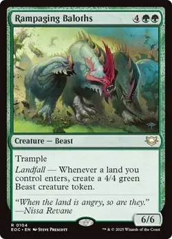 RAMPAGING BALOTHS mtg NM-M Commander: Edge of Eternities 1 Rare - Image 1