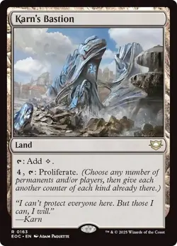 KARN'S BASTION mtg NM-M Commander: Edge of Eternities 1 Rare - Image 1