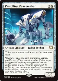 PATROLLING PEACEMAKER mtg NM-M Commander: Edge of Eternities 1 Rare - Image 1
