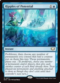 RIPPLES OF POTENTIAL mtg NM-M Commander: Edge of Eternities 1 Rare - Image 1