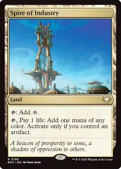 SPIRE OF INDUSTRY mtg NM-M Commander: Edge of Eternities 1 Rare - Image 1
