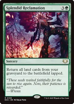 SPLENDID RECLAMATION mtg NM-M Commander: Edge of Eternities 1 Rare - Image 1