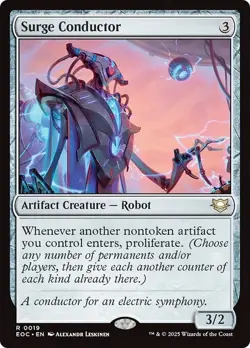 SURGE CONDUCTOR mtg NM-M Commander: Edge of Eternities 1 Rare - Image 1