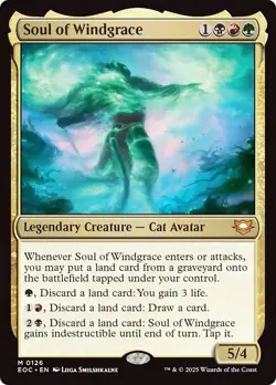 SOUL OF WINDGRACE mtg NM-M Commander: Edge of Eternities 1 Mythic - Image 1