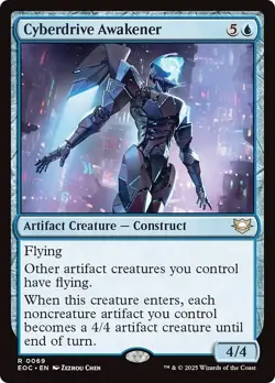 CYBERDRIVE AWAKENER mtg NM-M Commander: Edge of Eternities 1 Rare - Image 1