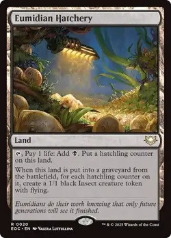 EUMIDIAN HATCHERY mtg NM-M Commander: Edge of Eternities 1 Rare - Image 1