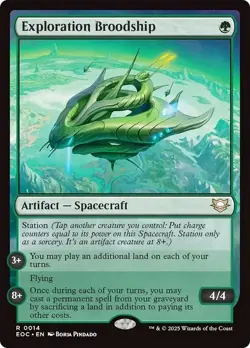 EXPLORATION BROODSHIP mtg NM-M Commander: Edge of Eternities 1 Rare - Image 1